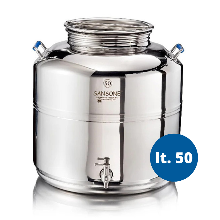 contenitore acciaio inox modello europa 50 lt